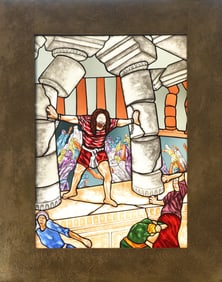 Maurice Gareau Stained Glass Panel