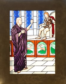 Maurice Gareau Stained Glass Panel