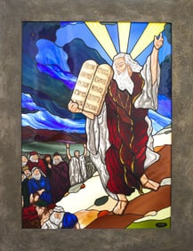 Maurice Gareau Stained Glass Panel