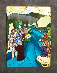 Maurice Gareau Stained Glass Panel