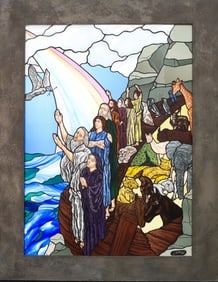 Maurice Gareau Stained Glass Panel