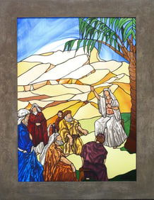 Maurice Gareau Stained Glass Panel