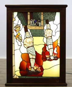 Maurice Gareau Stained Glass Panel