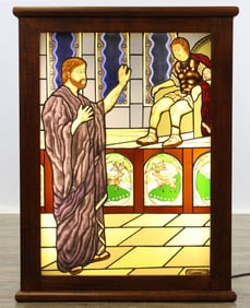 Maurice Gareau Stained Glass Panel