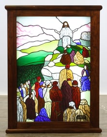 Maurice Gareau Stained Glass Panel