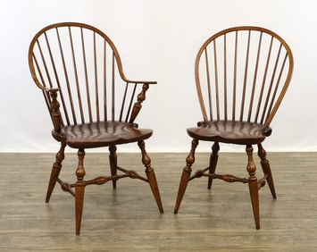 B. Delin Hoop Back Windsor Style Chairs