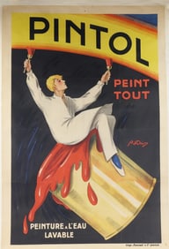 French Advertising Poster for Paint-1920's