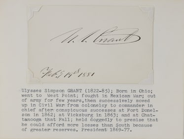 Autograph of Ulysses S. Grant