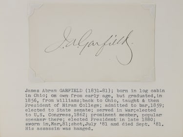 Autograph of James A. Garfield
