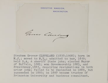 Autograph of Grover Cleveland