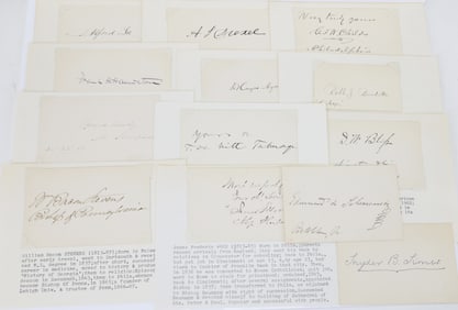 Autographs of Scientific and Religious Leaders