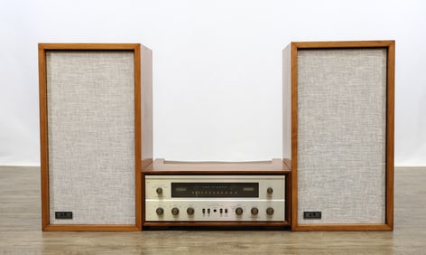 The Fisher 500-C Receiver/Amplifier with KLH Model 6 Speakers