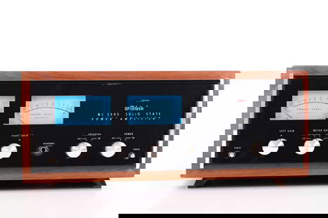 McIntosh MC 2505 Solid State Power Amplifier: Serial No. 71K38, 300W, Dated 10-7-74. Recently serviced. Powers on.
