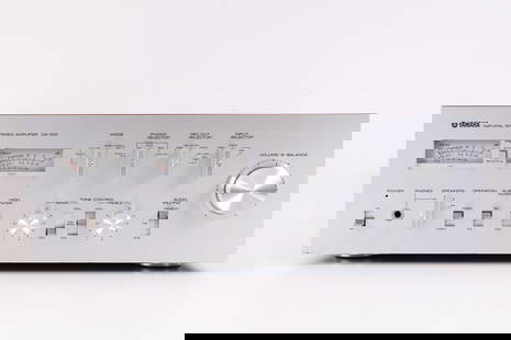 Yamaha CA-1010 Stereo Amplifier: Yamaha NS Series CA-1010 Stereo Amplifier Natural Sound, Made in Japan. Nippon Gakki Co. Ltd. Serial # 08050. 120V. 450 Watts Good Overall condition. Powers-on.