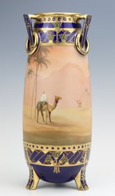Nippon Porcelain Cobalt Vase