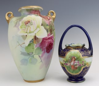 Nippon Porcelain Vases