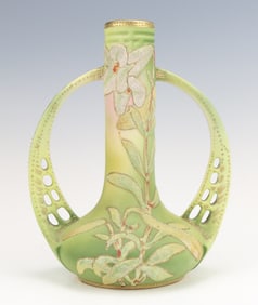 Nippon Coralene Vase