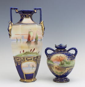 Nippon Porcelain Vases