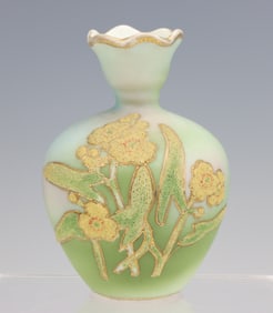 Nippon Coralene Vase