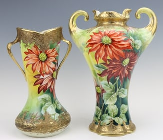 Nippon Porcelain Vases