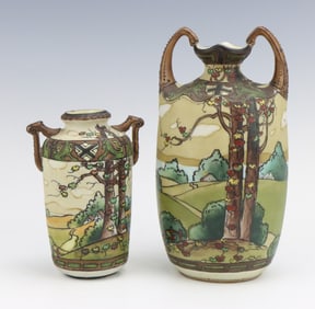 Nippon Dark Woodland Vases