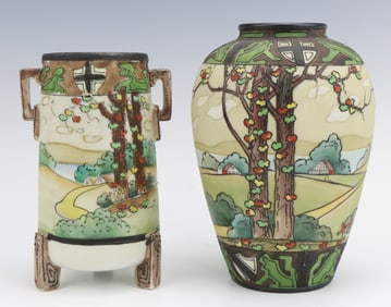 Nippon Dark Woodland Vases