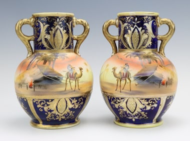 Noritake Porcelain Vases
