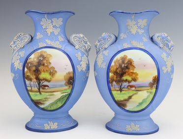 Nippon Porcelain Vases
