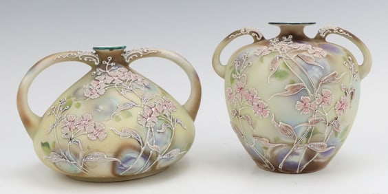 Nippon Porcelain Vases