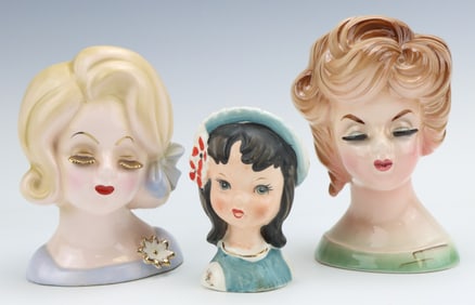 Lady Head Vases