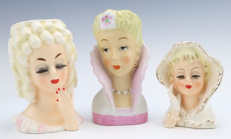 Lady Head Vases