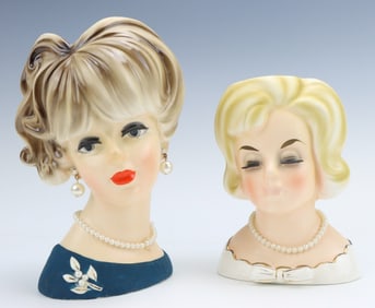 Napco Lady Head Vases
