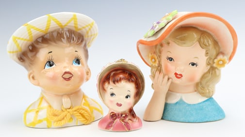 Samson & Assorted Head Vases