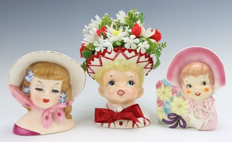 Youth Head Vases