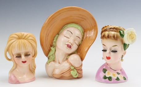 Lady Head Vases