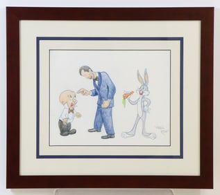 Warner Brothers Virgil Ross Bugs Bunny Drawing