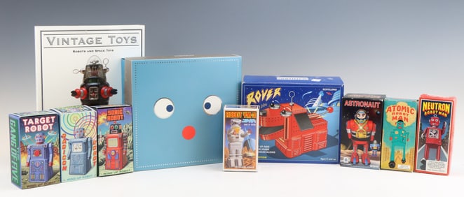 Reproduction Tin Litho Robots