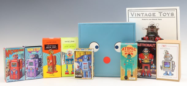 Reproduction Tin Litho Robots