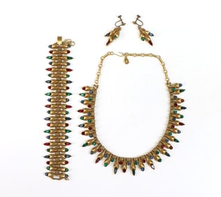 Corocraft Necklace, Bracelet & Earrings Set