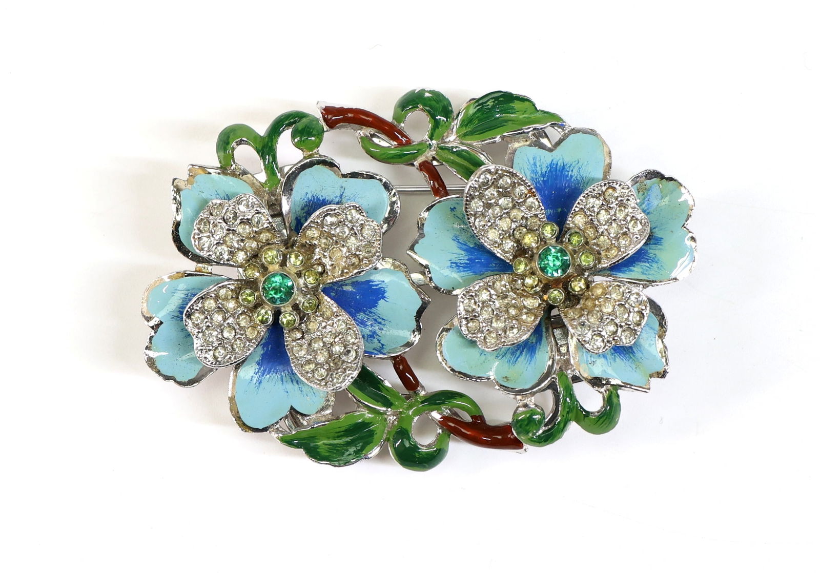 Floral Enamel Brooch (1 of 2)