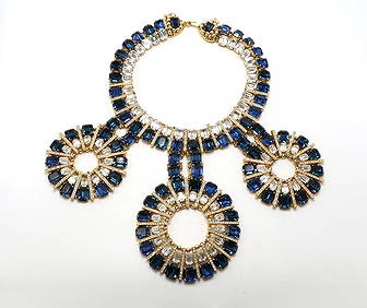 Coppola e Toppo Gold-Tone and Rhinestone Statement Necklace (1 of 4)