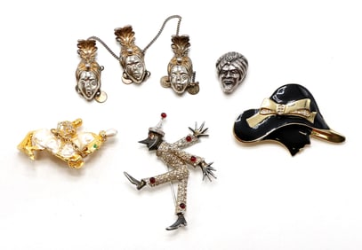 Signed and Unsigned Costume Jewelry Brooches