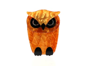 Lea Stein Paris Owl Brooch