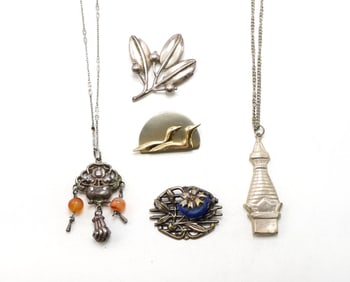 Pins and Pendant Necklaces