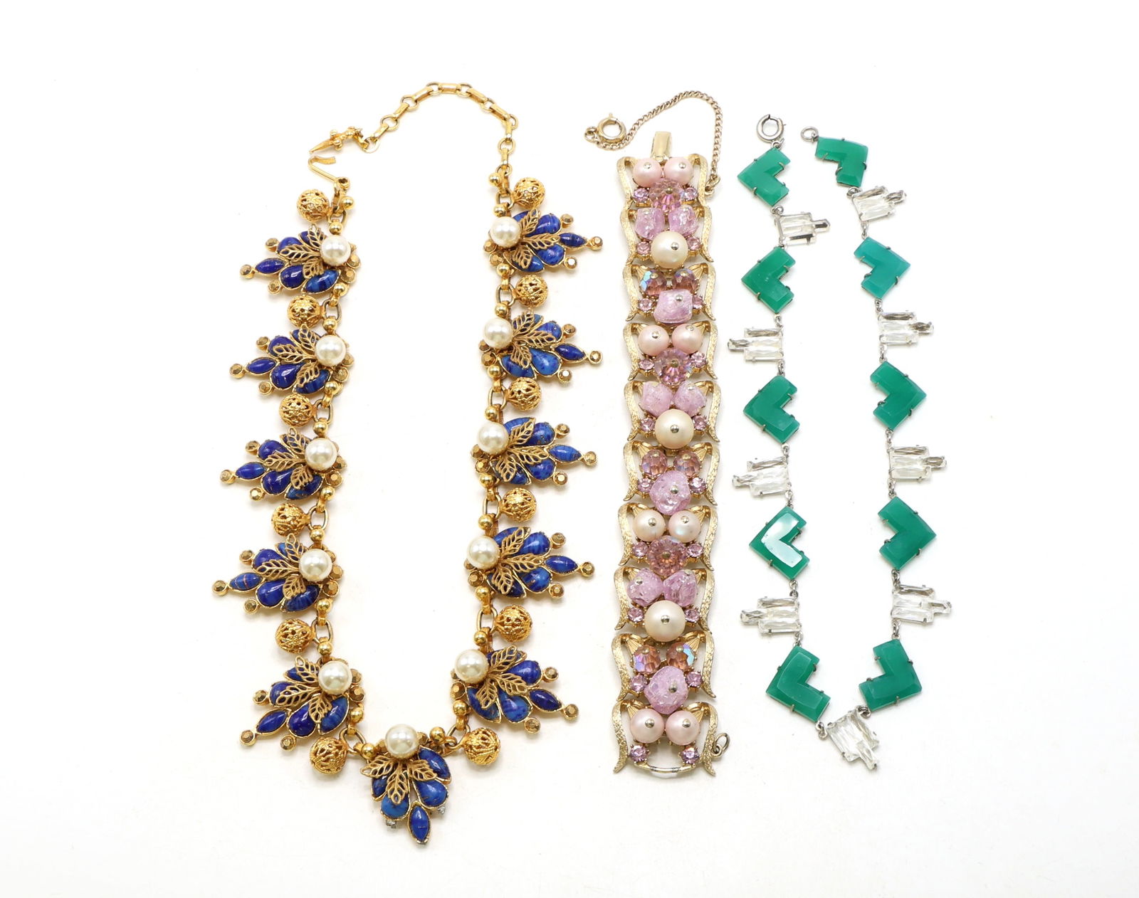 Costume Jewelry Necklaces and Bracelet (1 of 11)