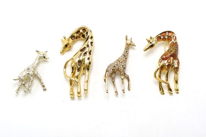Giraffe Brooches