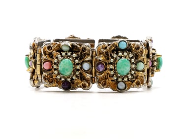 Multicolor Cabochon Bracelet