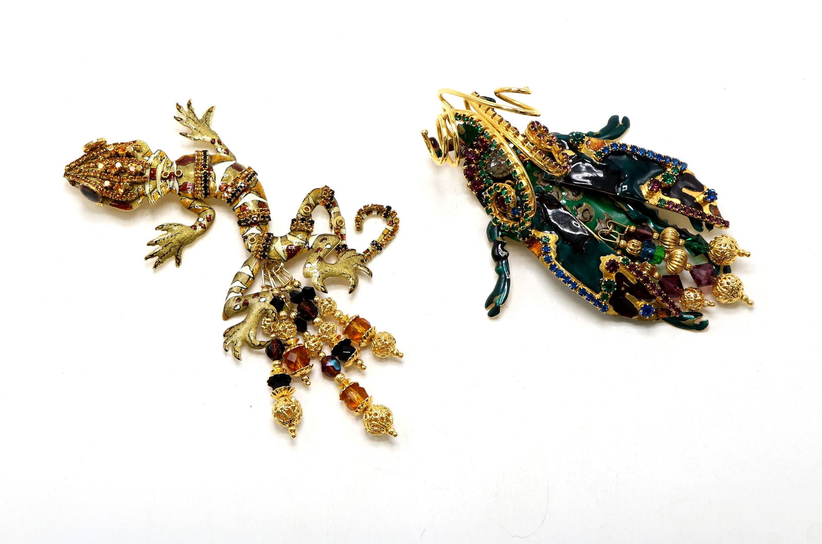 Lunch at the Ritz Beetle and Lizard Brooches (1 of 13)