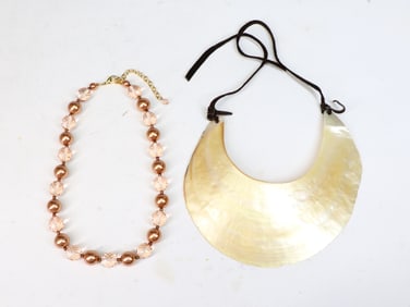 Beaded and Shell Necklace