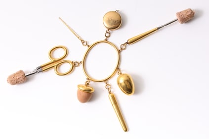 14k YG Chatelaine